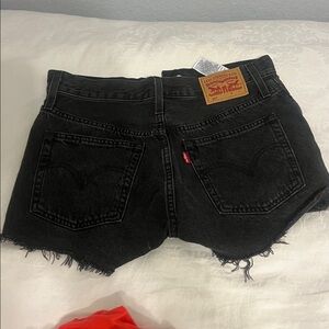 Black Levi's shorts